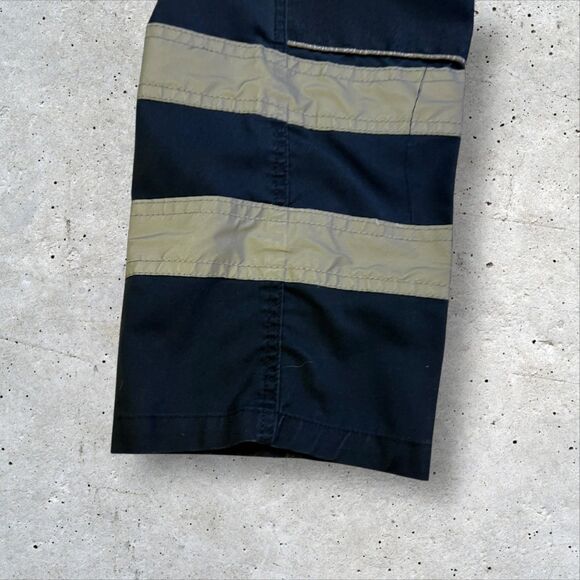 Swissport Cargo Pants Size 30R Black Red Hi-Vis Reflective Strips - Picture 3 of 10